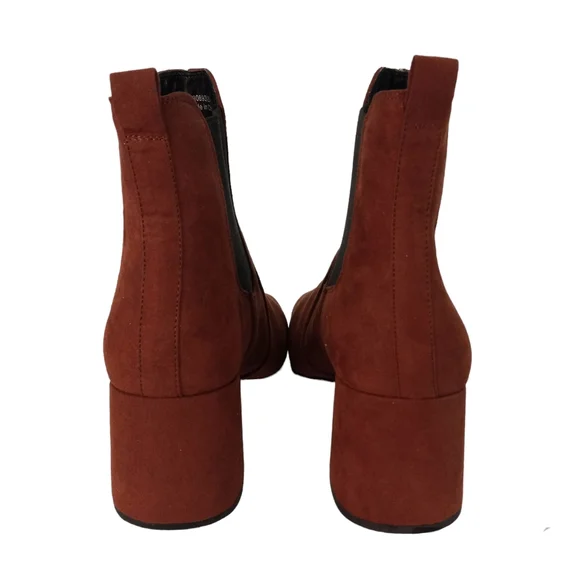 NWT | New Look Women's Square Toe Block Heel Faux Suede Ankle Boots | UK 9/US 11 - Picture 3 of 10